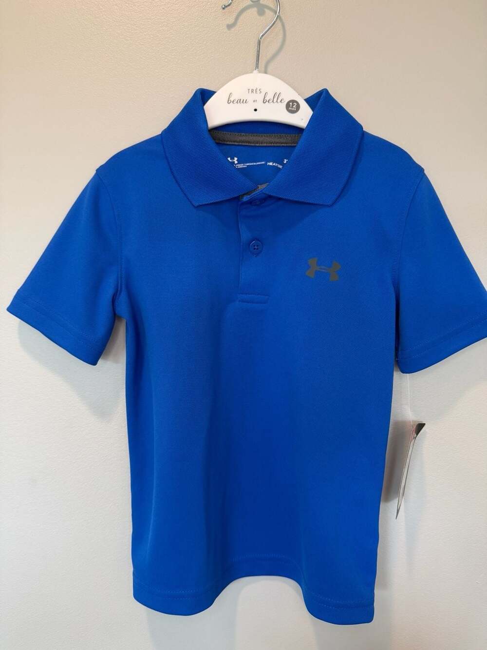 Under Armour Polo Shirt Size 3T Ultra Blue HeatGear